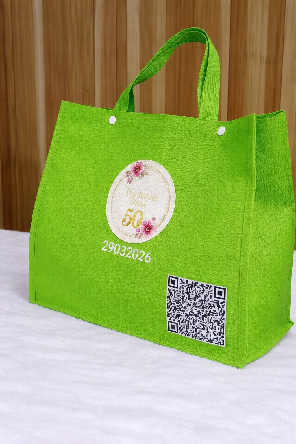 Smart Aso Ebi Bag with QR code by Bloans