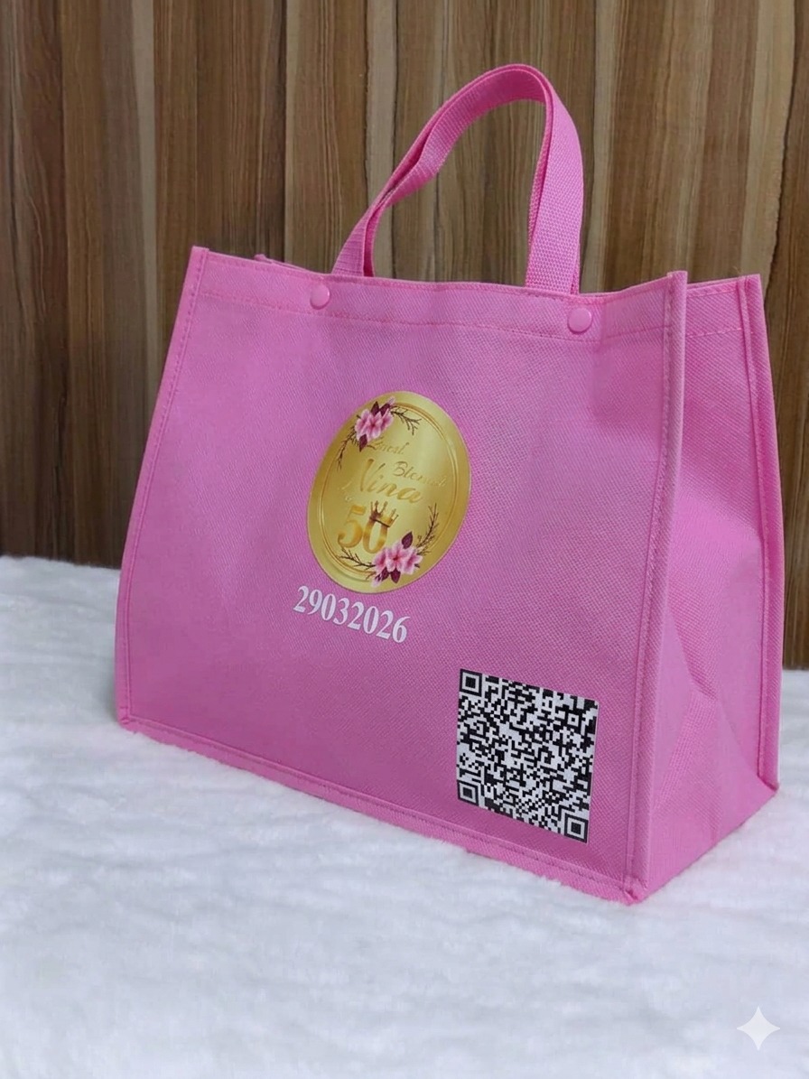 Custom branded jute bag by Bloans Handbags